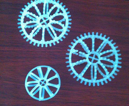 Plastic Teller Rosette Rings